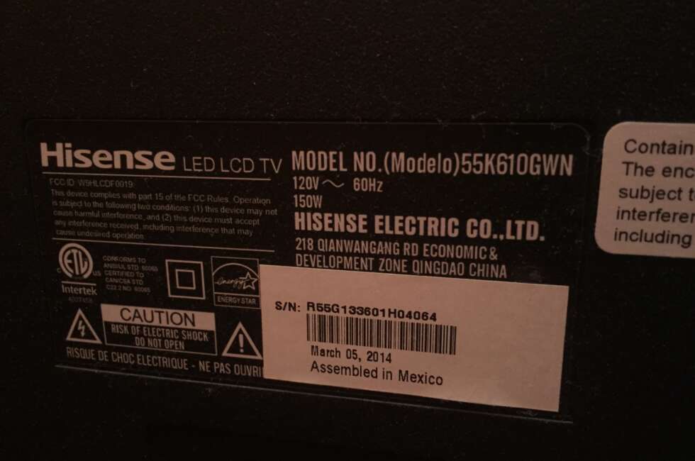 TV Repair for Hisense 55K610GWN iDevice Repair