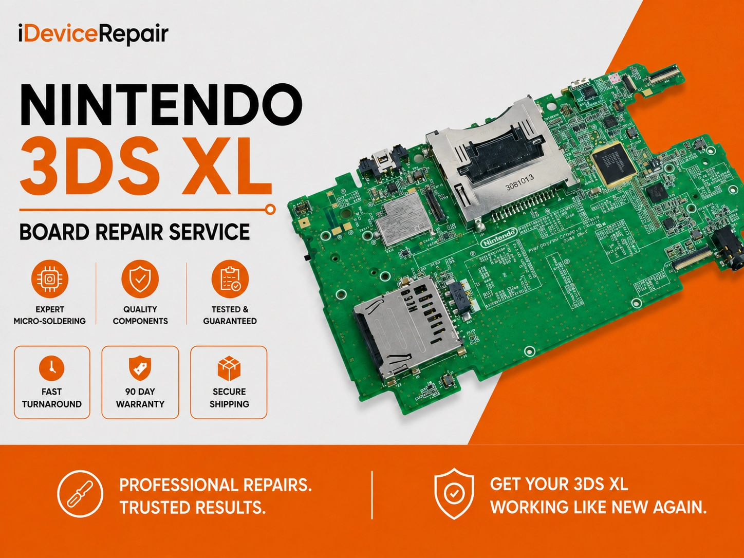 Nintendo 3DS XL Board Repair Service